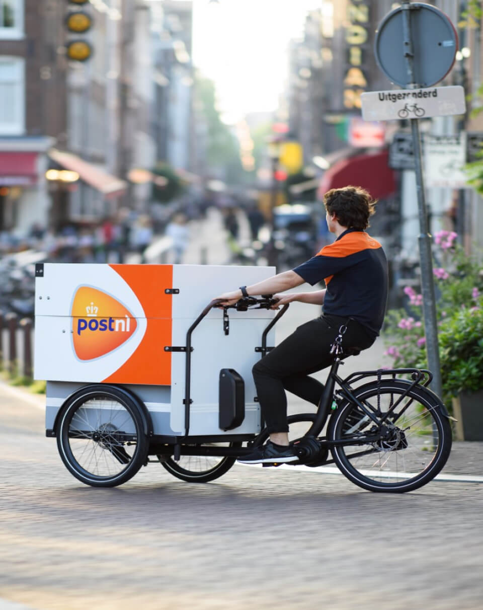 fietser-1-1 Stadslogistiek Postnl en POT
